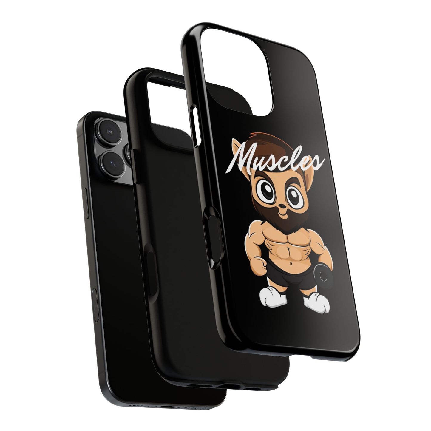 Muscle Man Phone Case Black #0009