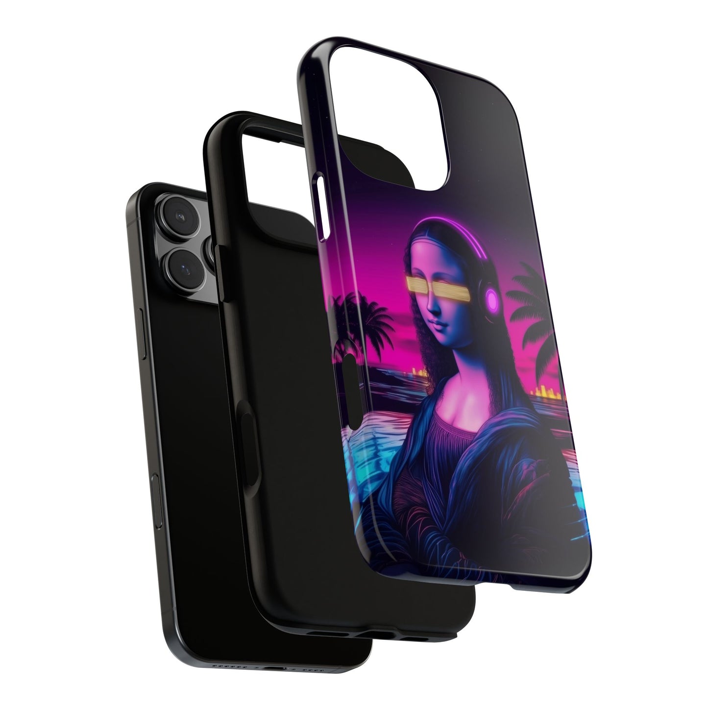 Cyberpunk Mona Lisa Phone Case #0005