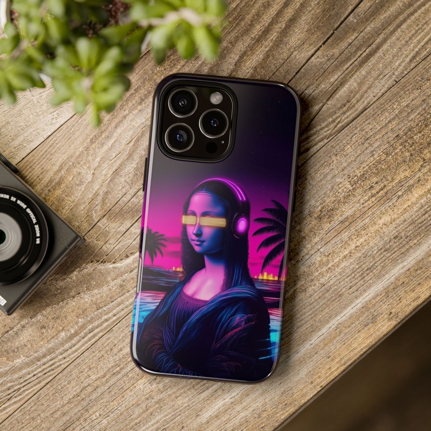 Cyberpunk Mona Lisa Phone Case #0005
