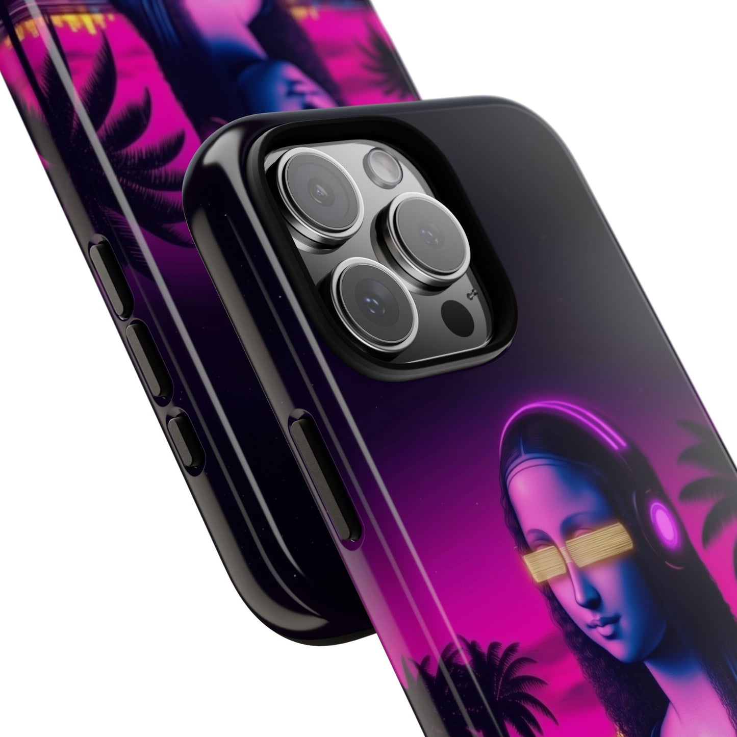 Cyberpunk Mona Lisa Phone Case #0005