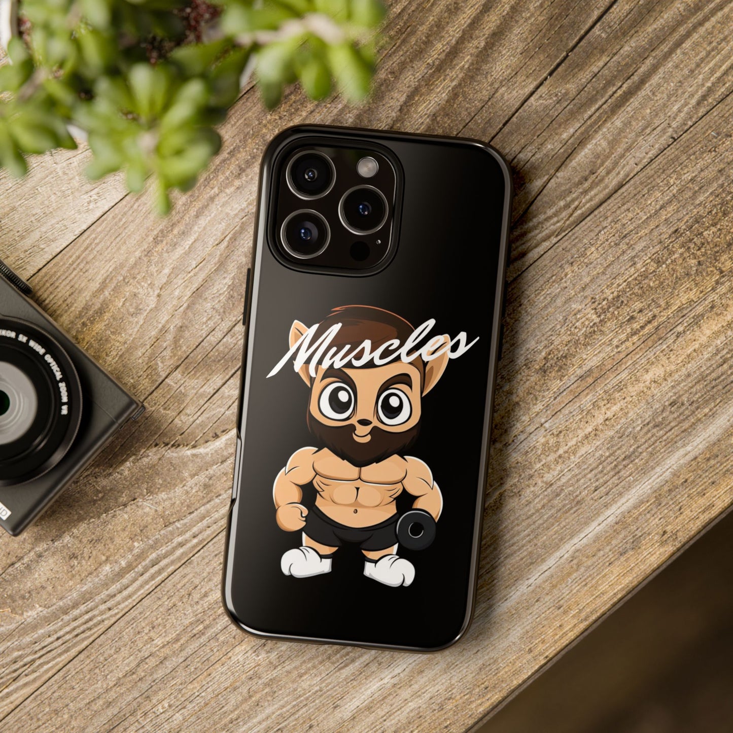 Muscle Man Phone Case Black #0009