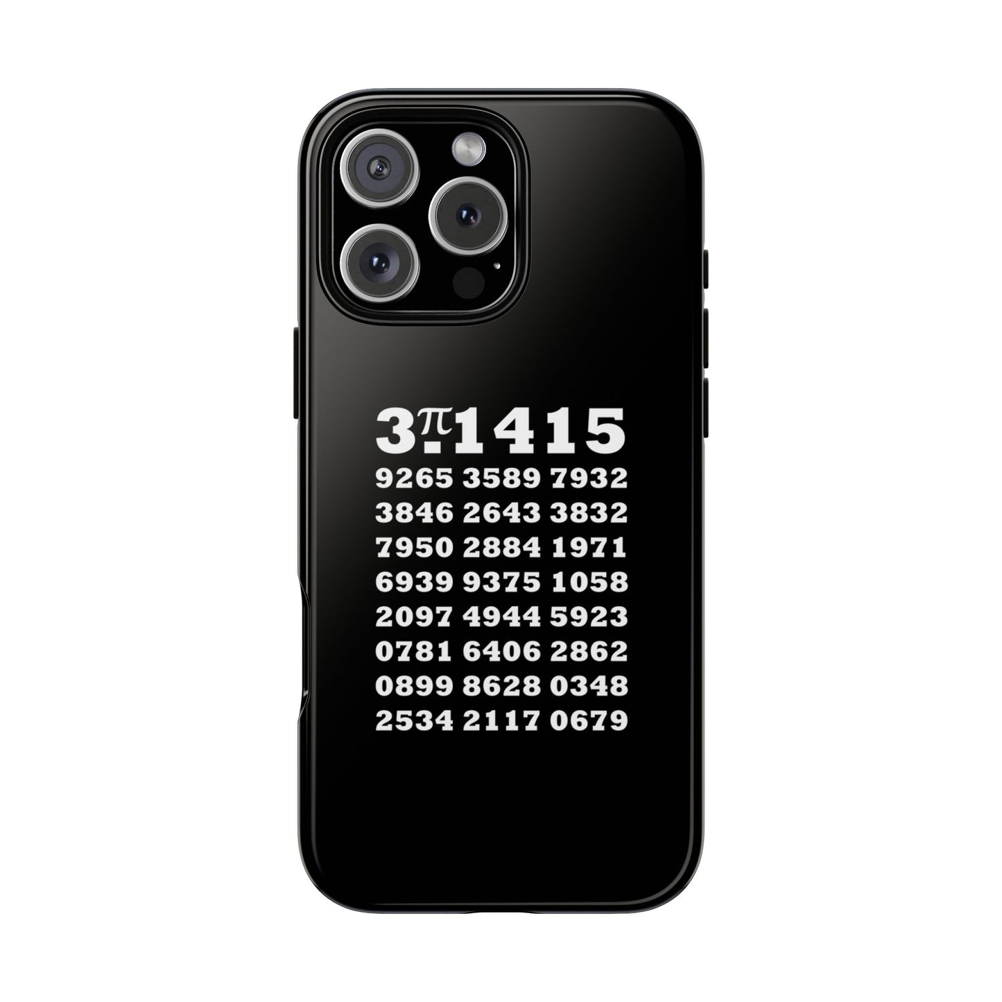 Pi Number 100 Digits Phone Case Black #0004