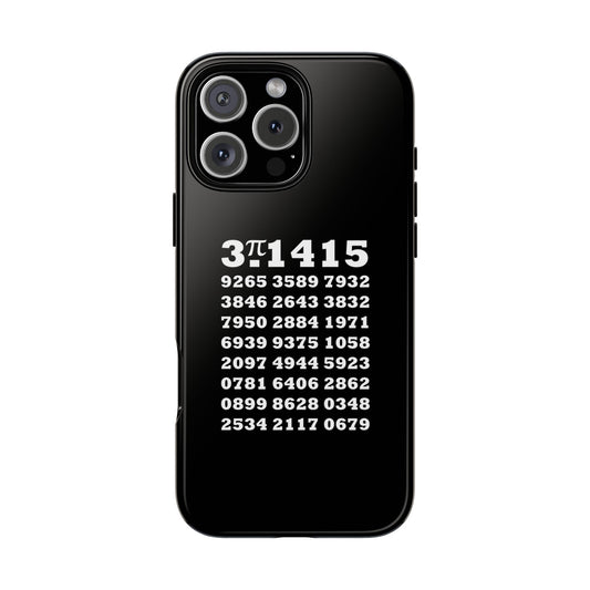 Pi Number 100 Digits Phone Case Black #0004