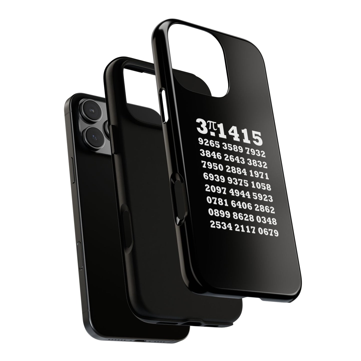 Pi Number 100 Digits Phone Case Black #0004