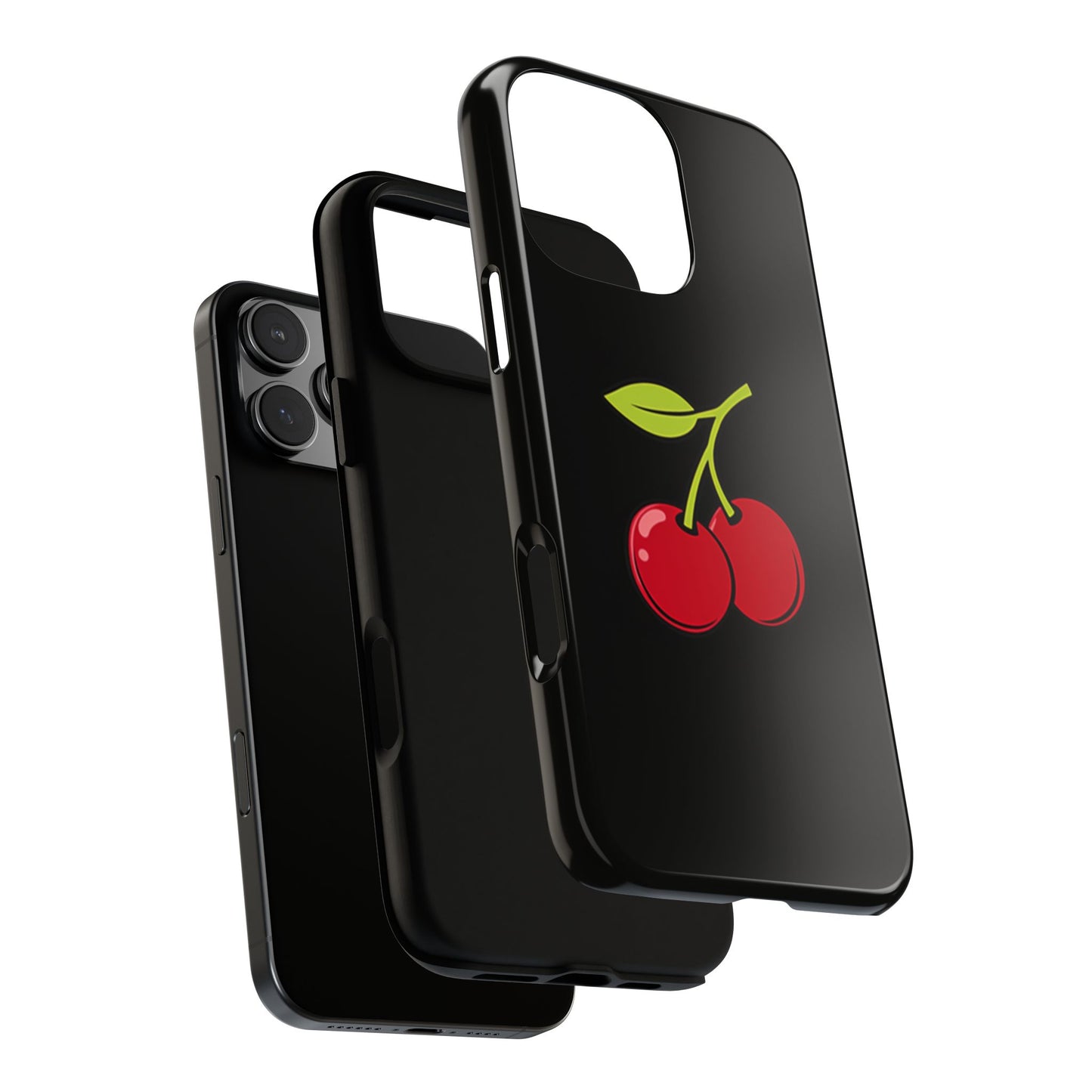 Stylish Cherry Phone Case Black #0010